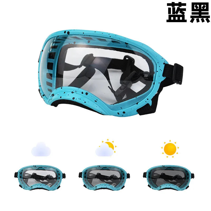 Color-Changing Dog Sunglasses & Goggles – UV-Resistant Eye Protection for Dogs