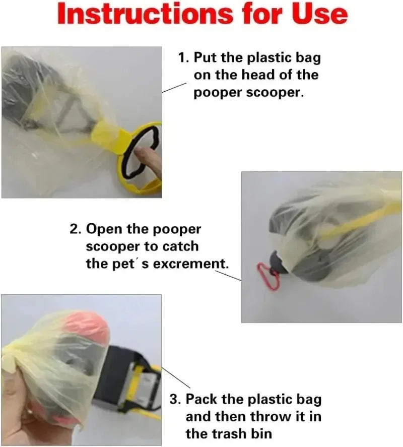 Dog Pooper Scooper with Sawtooth Edge – Portable Poop Picker for Yard, Park & Travel