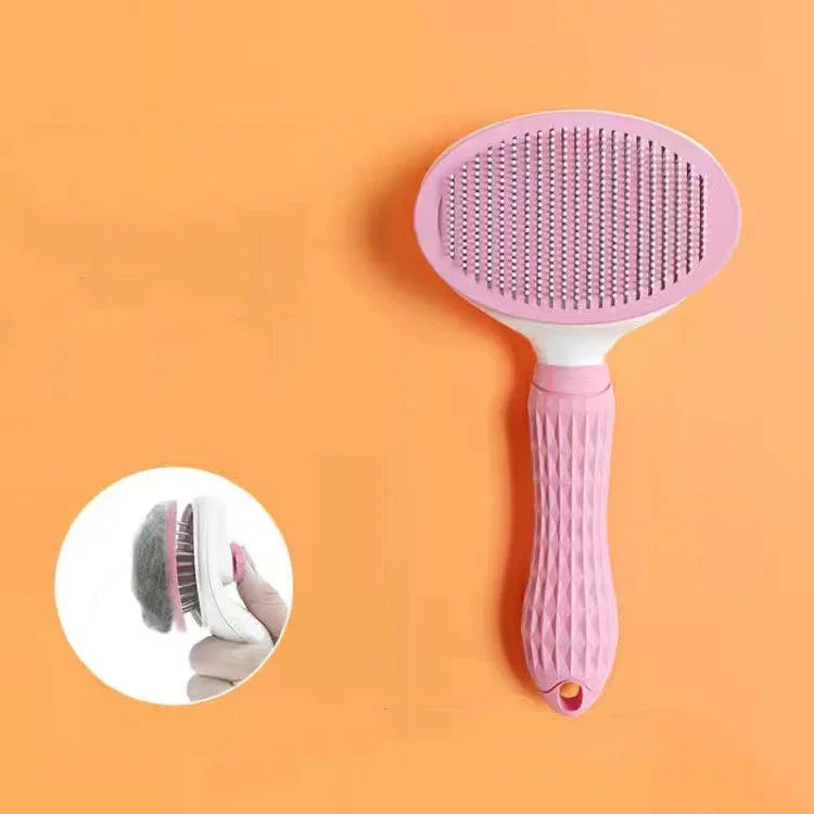 Pet Deshedding Comb for Cats & Dogs | Stainless Steel Grooming Brush