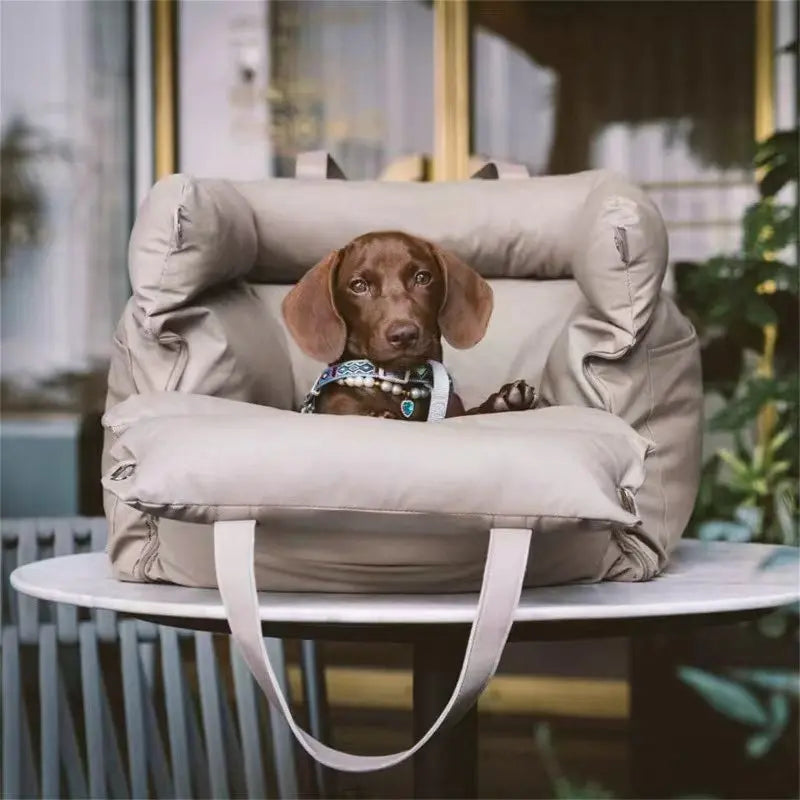 Waterproof PU Pet Car Bed | Portable Dog & Cat Carrier Mat
