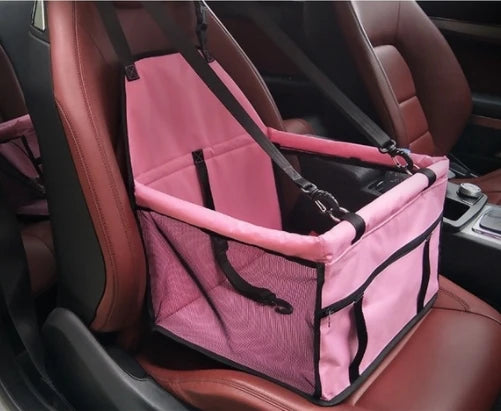 Waterproof Pet Car Seat Carrier & Hammock – Foldable Travel Bag for Small Dogs & Cats