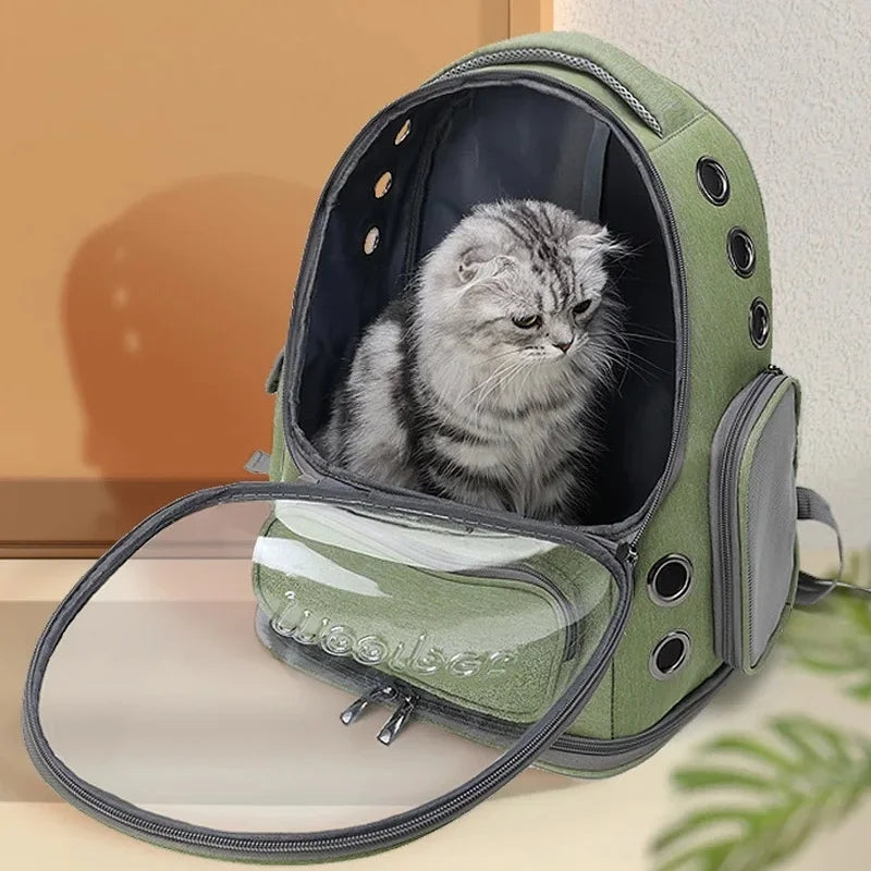 Adventure Awaits Pet Backpack – Breathable Travel Carrier for Cats & Small Dogs