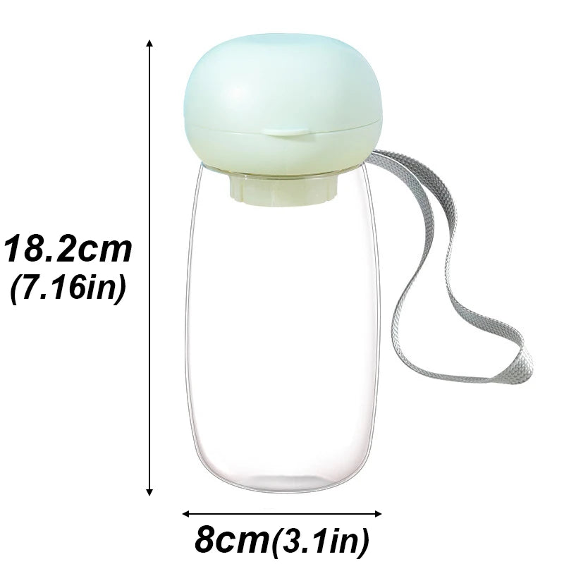 Portable Pet Water Bottle with Lanyard | 300ml & 500ml Dog Travel Dispenser
