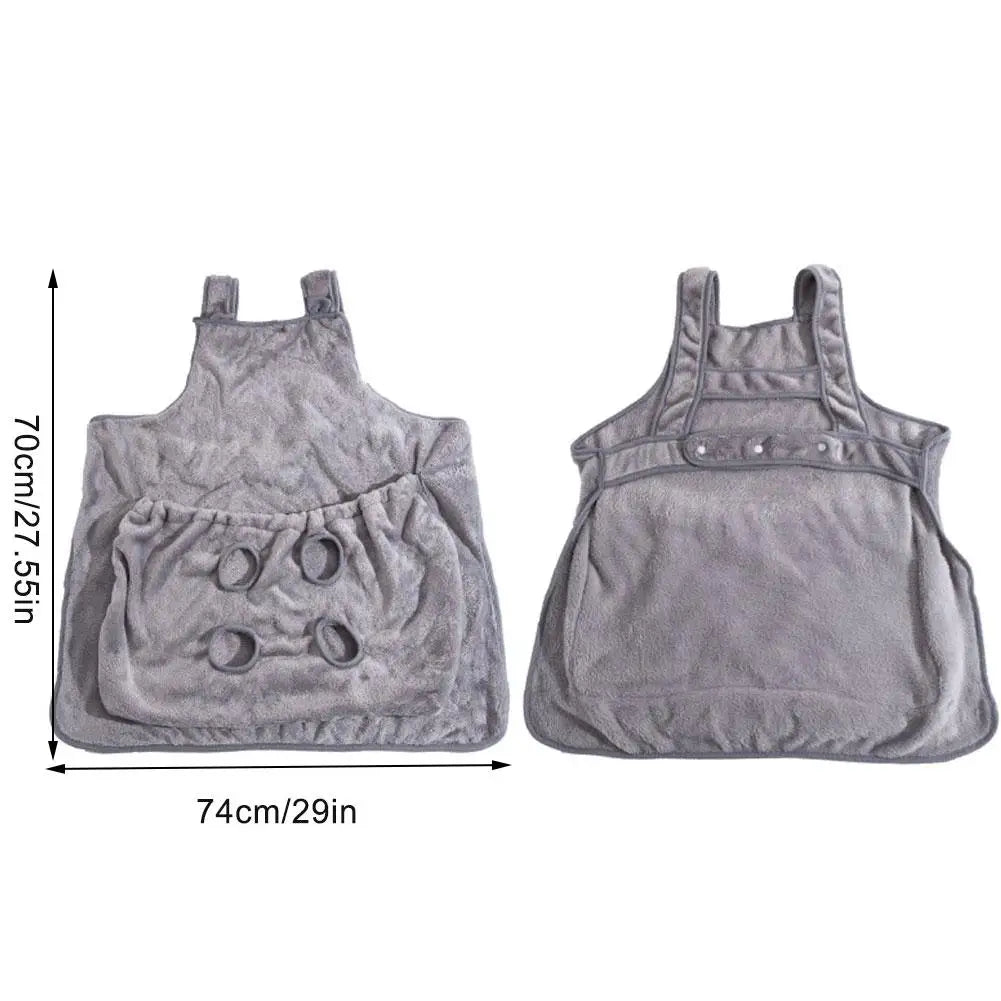 Gray baby romper with measurements on a white background