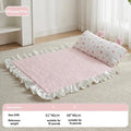 Ice Silk Cooling Pet Bed Mat with Ear Pillow