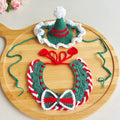 Cat & Dog Christmas Hat and Bow Tie Set