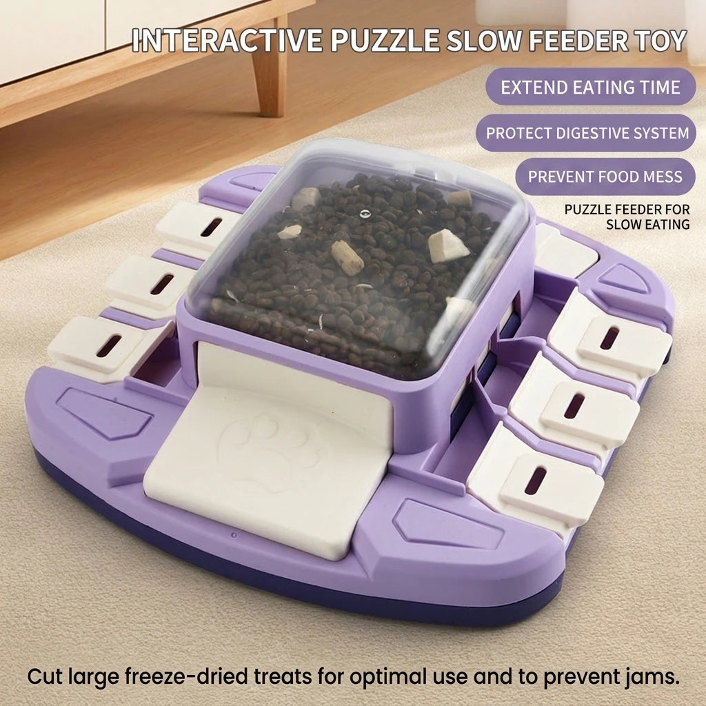 Interactive Dog Puzzle Feeder – Slow Feeding & Boredom Relief Toy