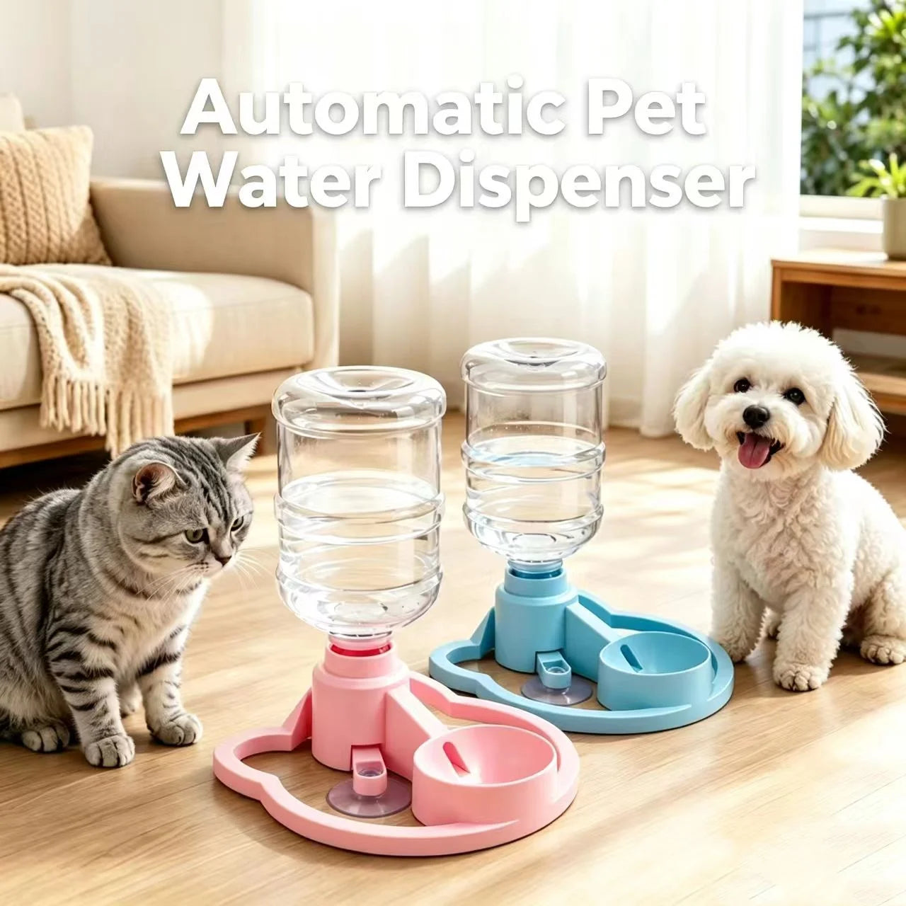 Portable Pet Water Dispenser – Large Capacity Travel Water Bottle for Cats & Dogs