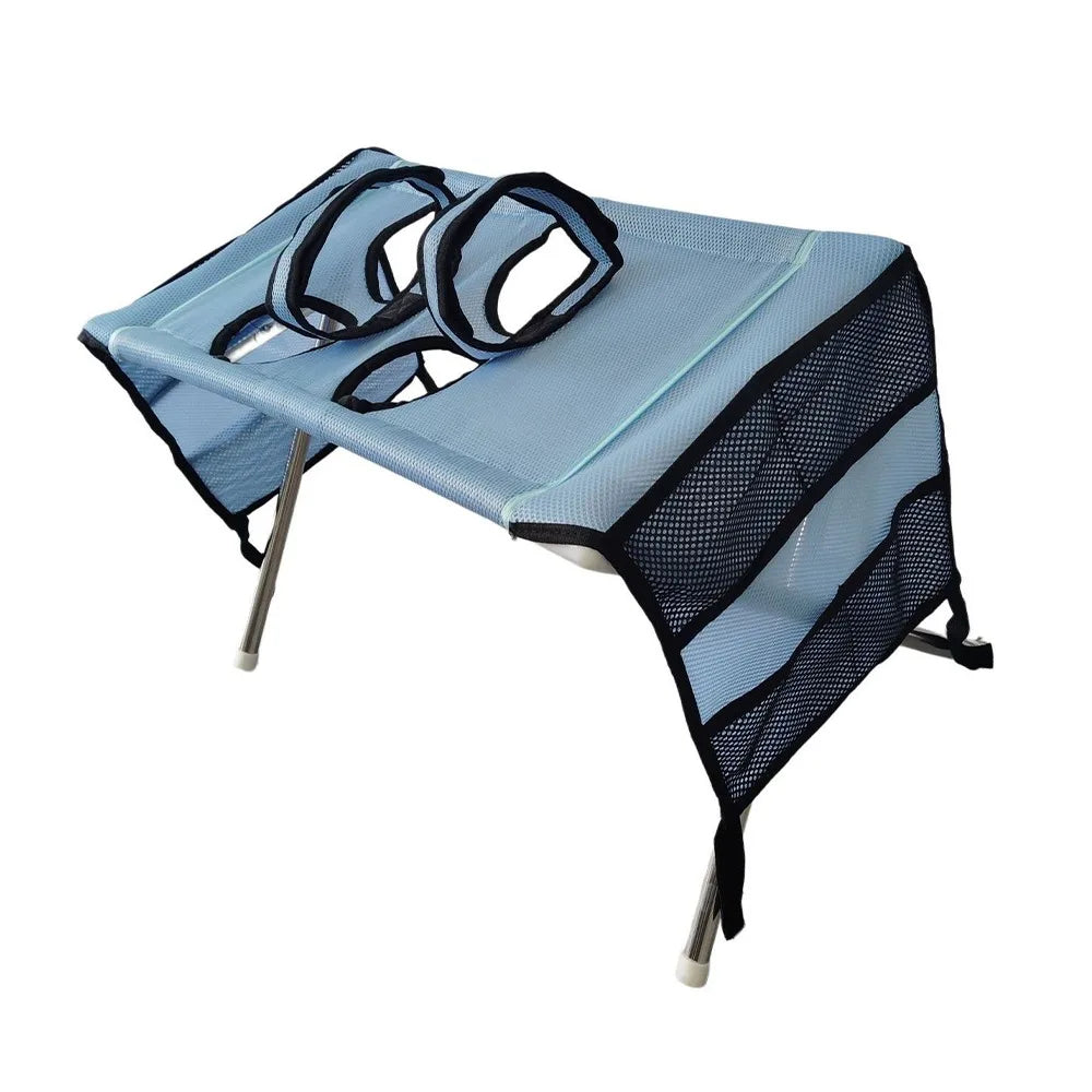 Folding Pet Grooming Hammock with Support Frame