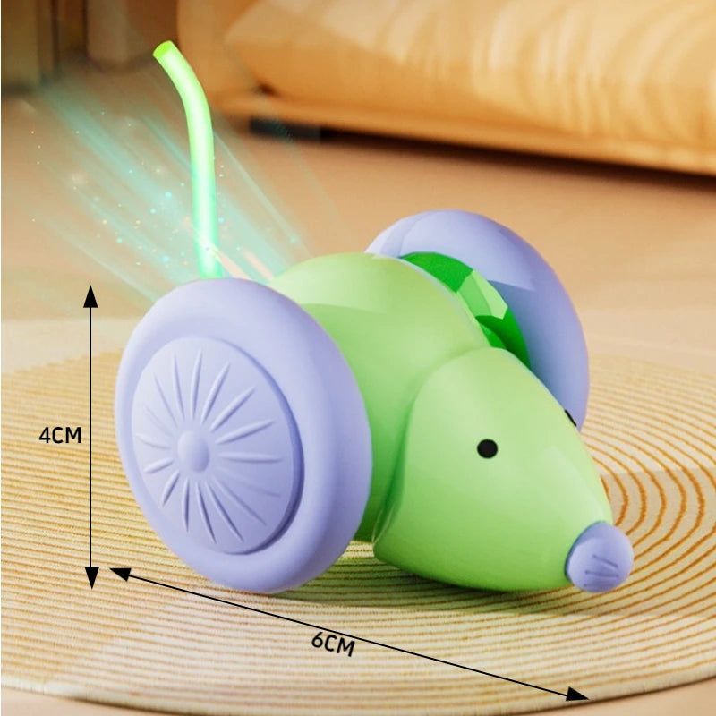 Electric Smart Mouse Toy for Cats – Auto-Moving, Rechargeable & Obstacle-Avoiding