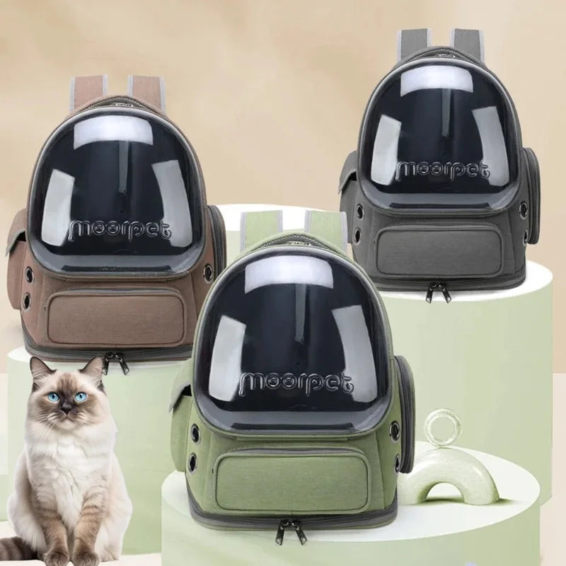 Adventure Awaits Pet Backpack – Breathable Travel Carrier for Cats & Small Dogs