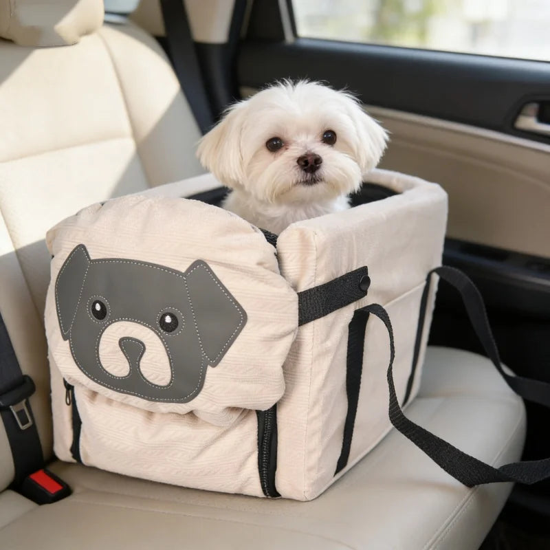 Dog Car Seat Cover & Pet Hammock – Foldable, Washable Safety Seat for Dogs & Cats