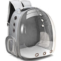 Space Capsule Pet Carrier Backpack — Transparent Breathable Travel Bag for Cats & Small Dogs