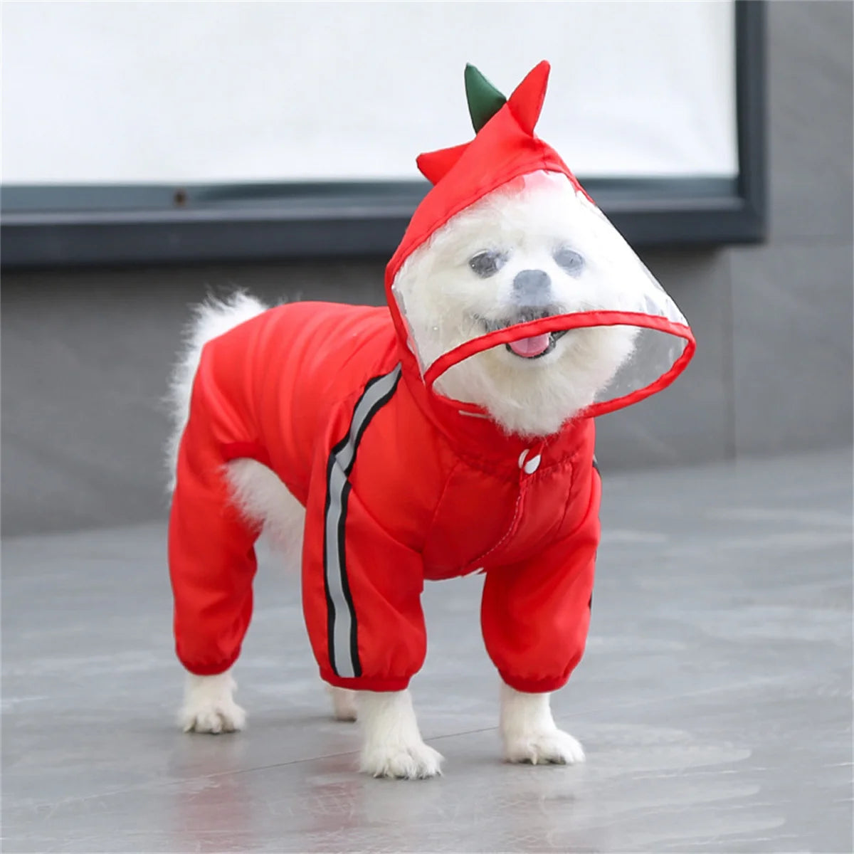 Waterproof Dog Raincoat with Hood – Reflective Adjustable Rain Jacket for Small to Large Dogs