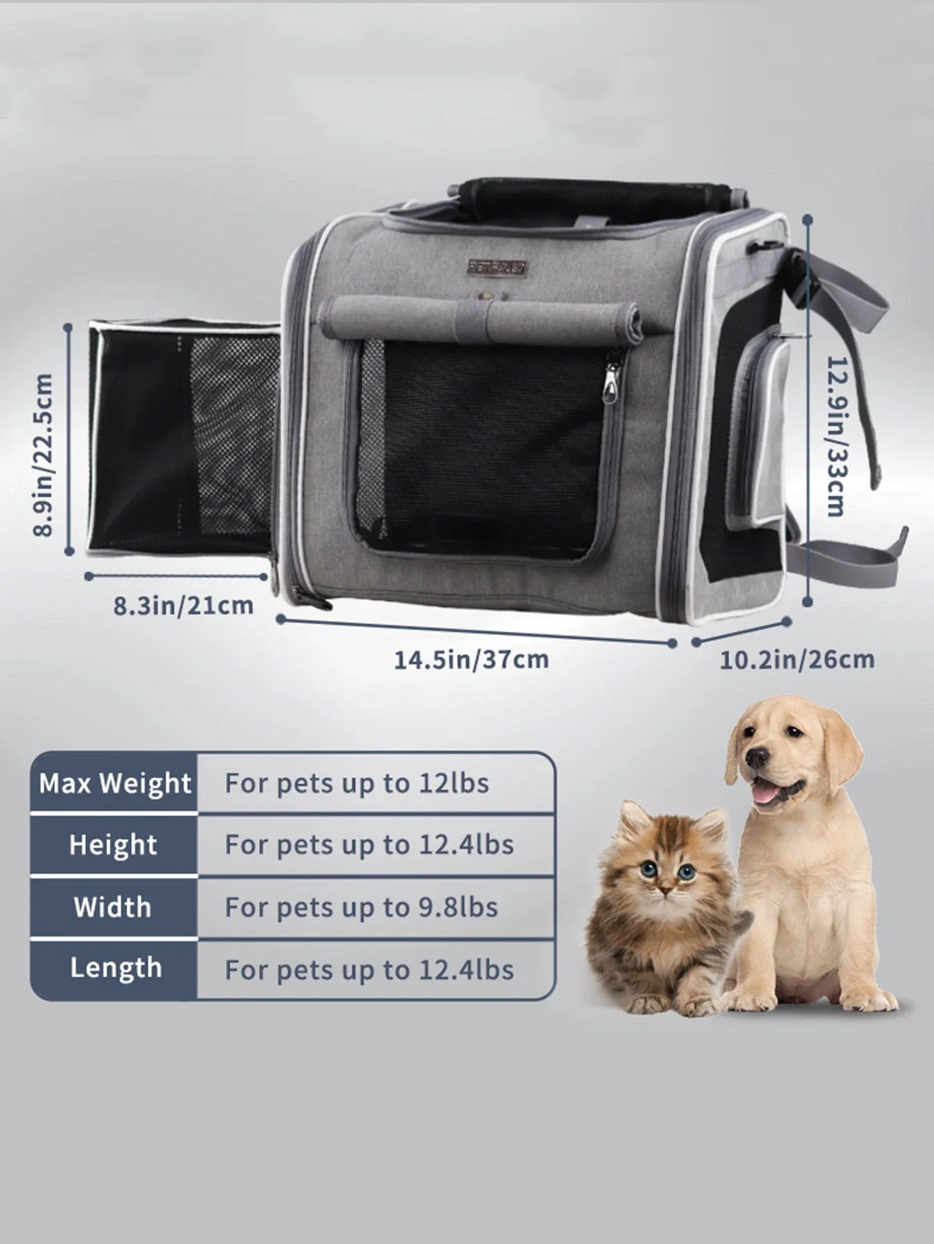 Ride & Roam Pet Bike Basket – Expandable 4-in-1 Carrier for Small Dogs & Cats