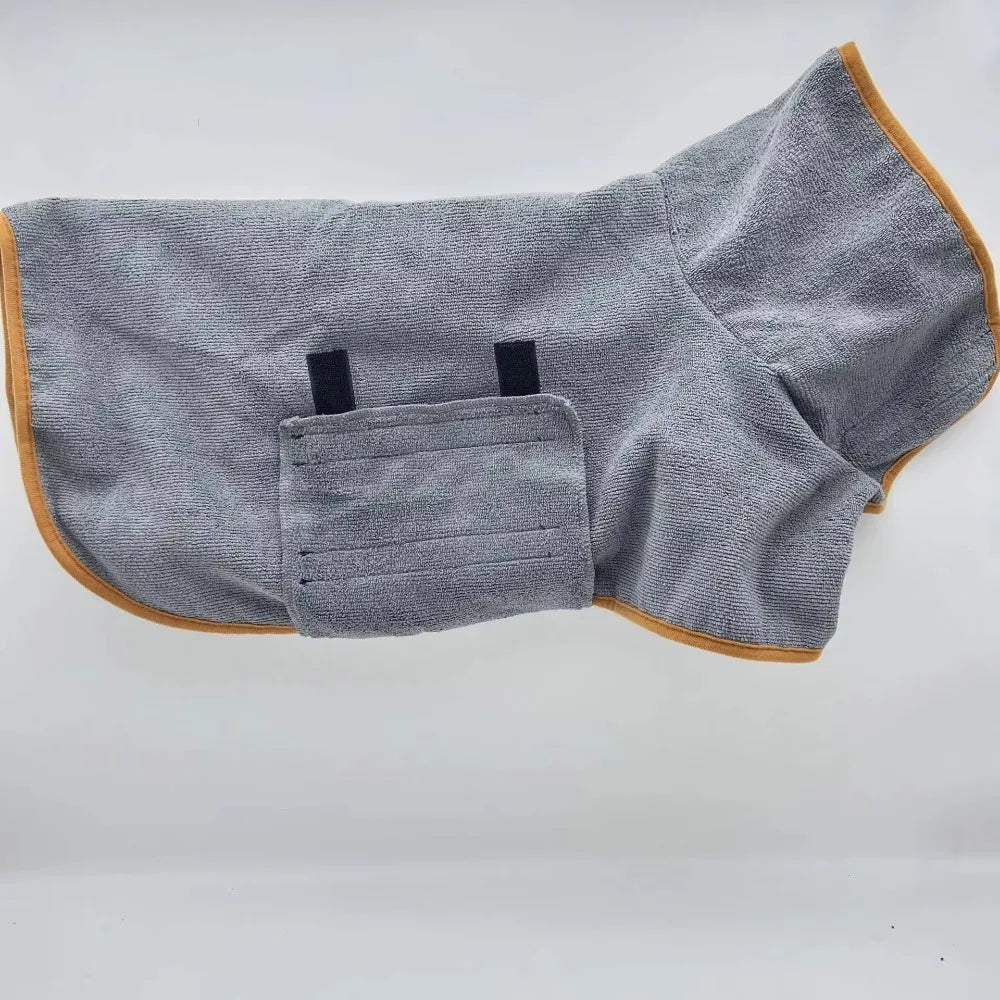 Dog Bathrobe & Quick-Dry Pet Bath Towel – Absorbent Wrap for Dogs & Cats