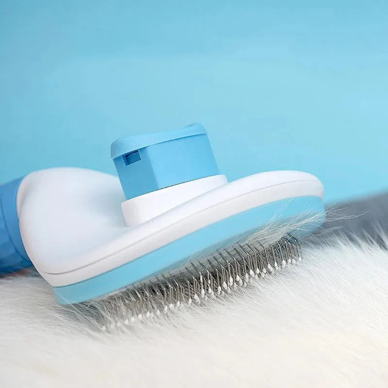 Pet Deshedding Comb for Cats & Dogs | Stainless Steel Grooming Brush