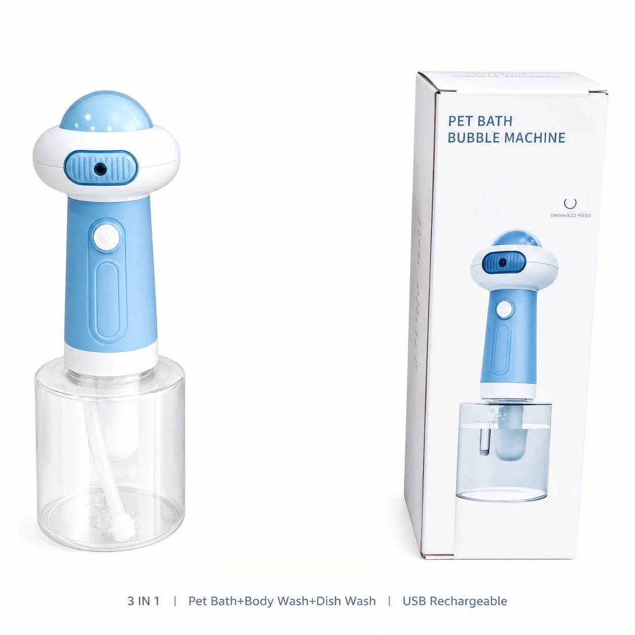 Electric Pet Bath Foam Maker – One-Touch Foaming Machine for Dogs & Cats