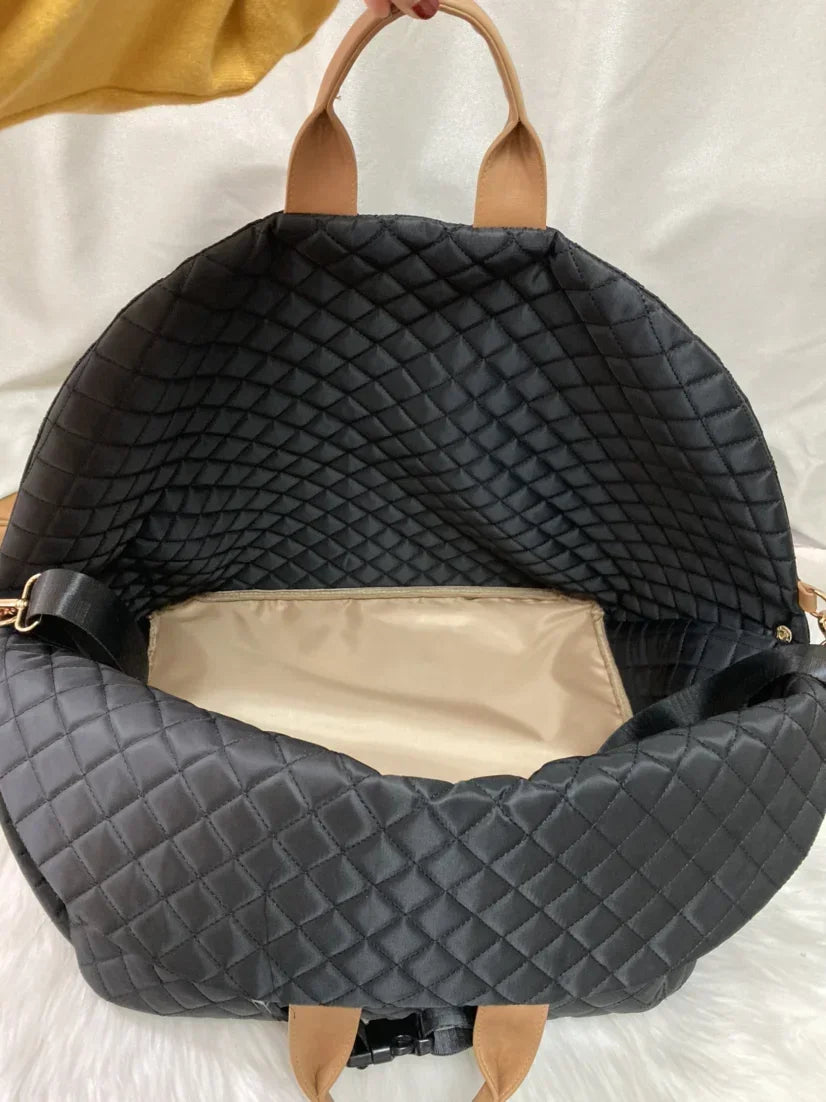 Detachable Waterproof Dog Carrier Bag | 3-in-1 Shoulder, Hand & Car Seat Kennel for Small Dogs