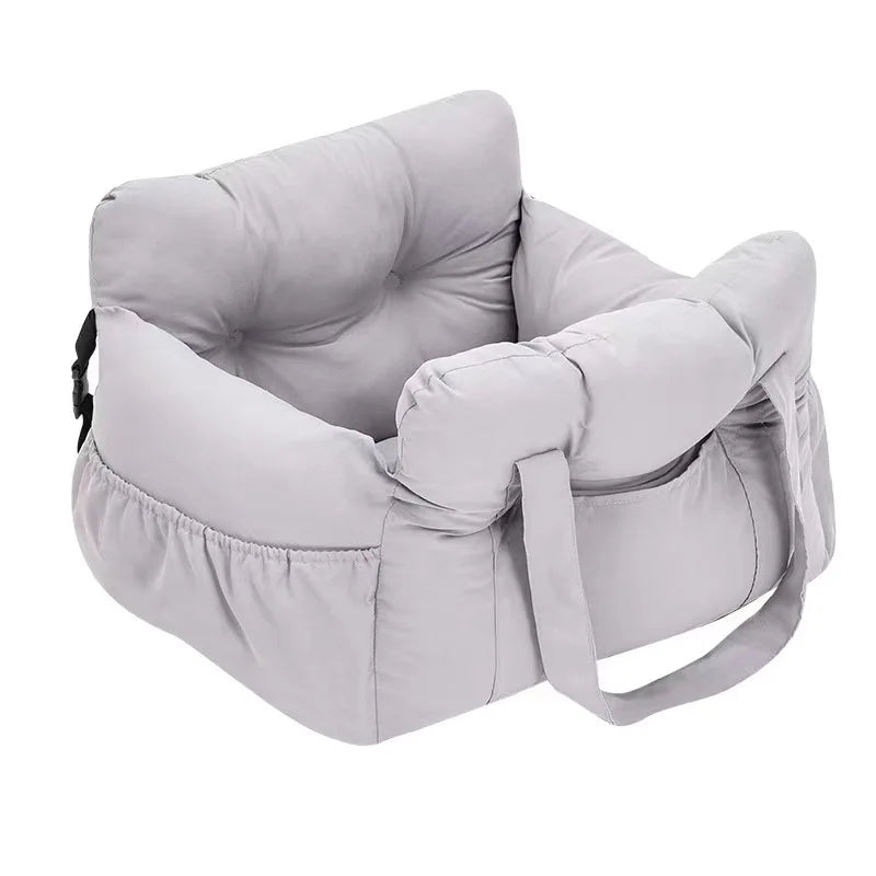 Non-Slip Dog Car Seat with Safety Belt | Washable & Breathable