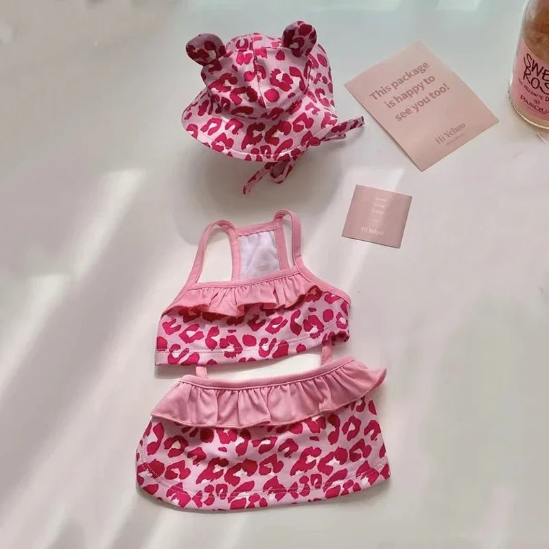 Sunny Paws Beach Set – 2-Piece Summer Dress & Cap for Small Dogs