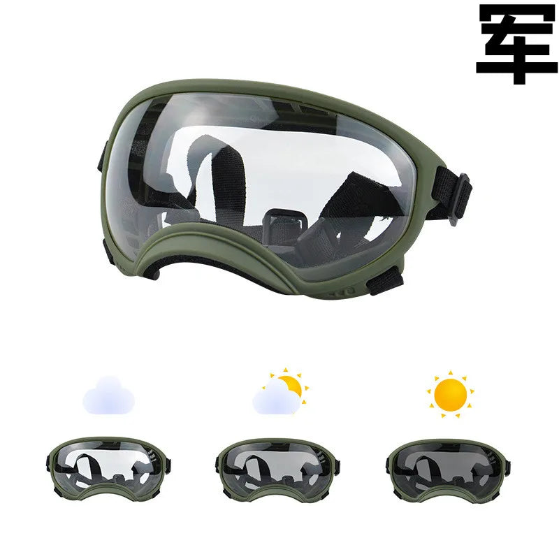 Color-Changing Dog Sunglasses & Goggles – UV-Resistant Eye Protection for Dogs