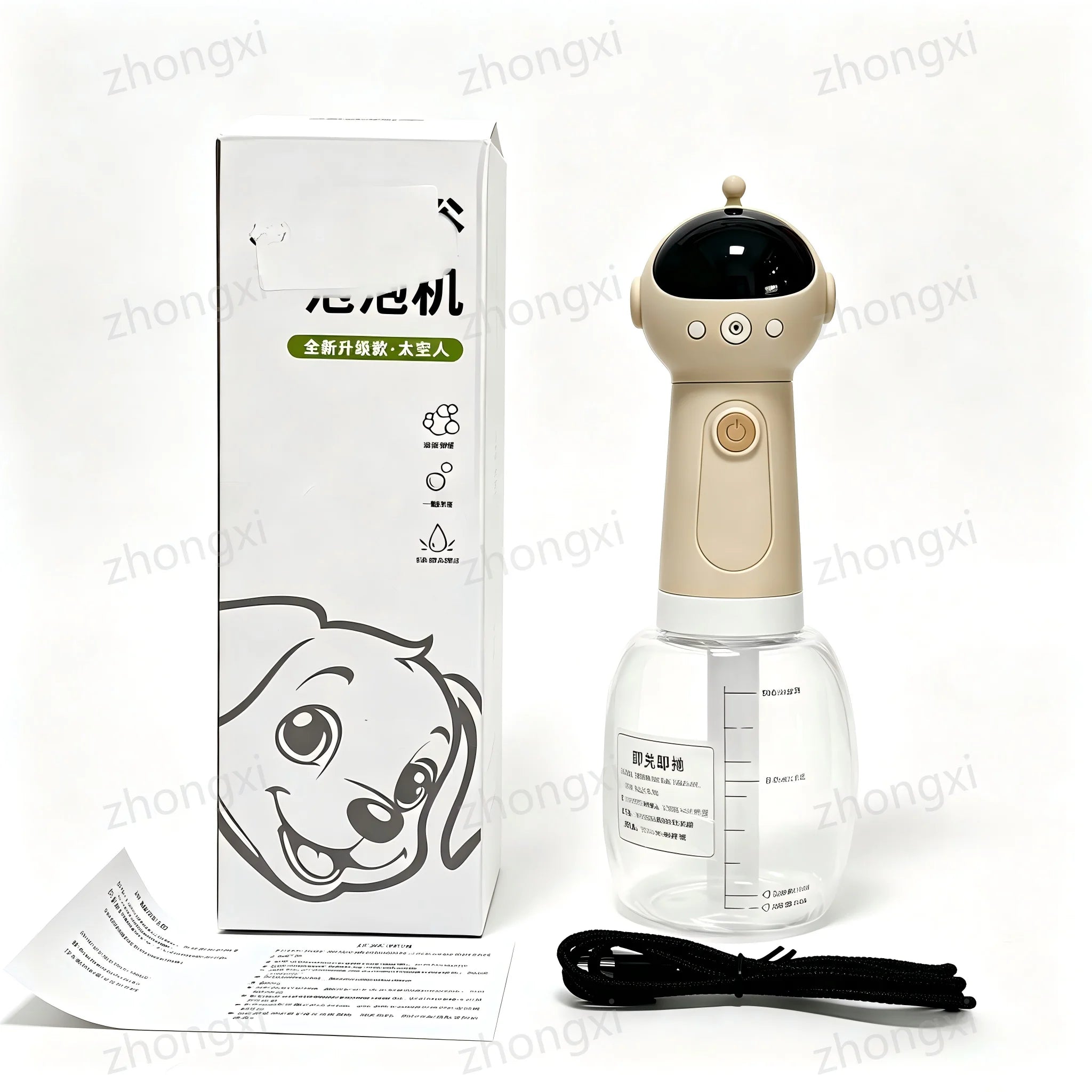 Electric Pet Bath Foam Maker – One-Touch Foaming Machine for Dogs & Cats