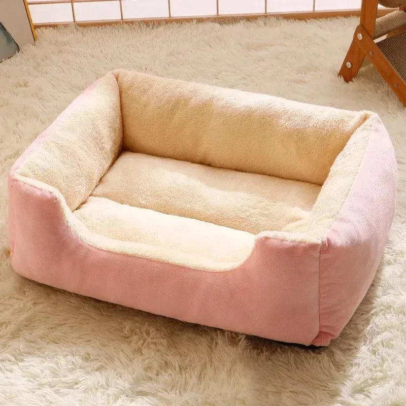 Plush Pet Bed Mat for Cats & Dogs – Soft Breathable Cushion, Multiple Sizes