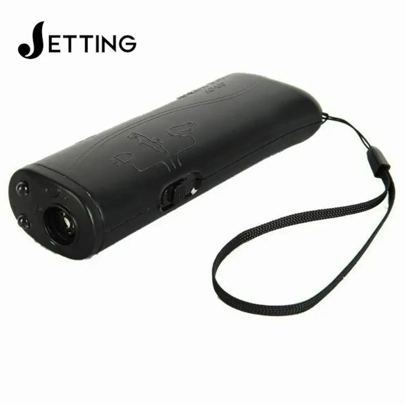 Ultrasonic Dog Repeller & Training Device with Flashlight – 125dB, Portable