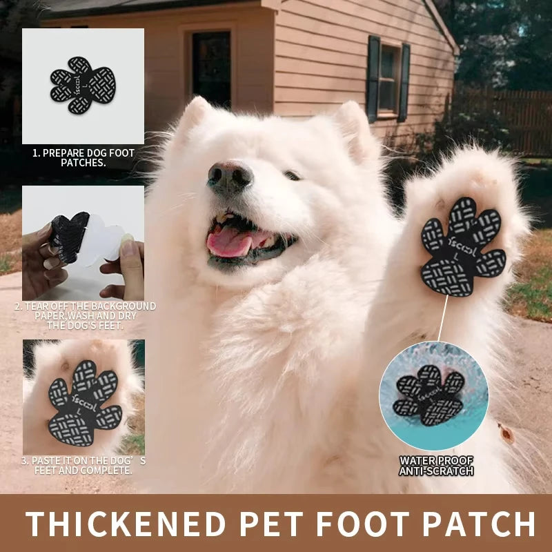 Breathable Dog Paw Grip Patches | Non-Slip Foot Pads for Dogs | 4-Pack (XS–XXXL)