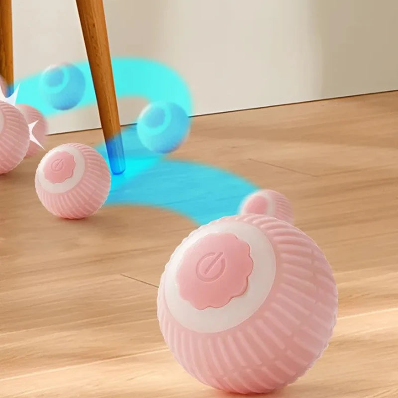 Smart Electric Rolling Ball Cat Toy – USB Rechargeable Interactive Chew-Proof Toy