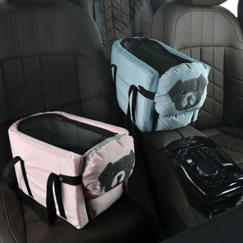 Dog Car Seat Cover & Pet Hammock – Foldable, Washable Safety Seat for Dogs & Cats