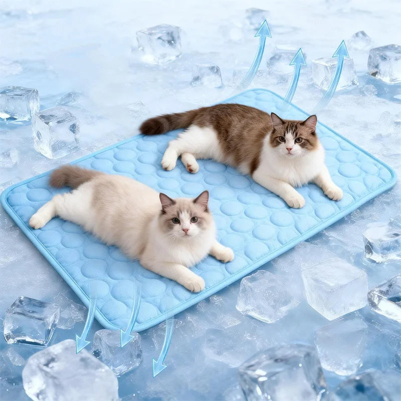 Self-Cooling Pet Mat | Washable Summer Bed for Dogs & Cats