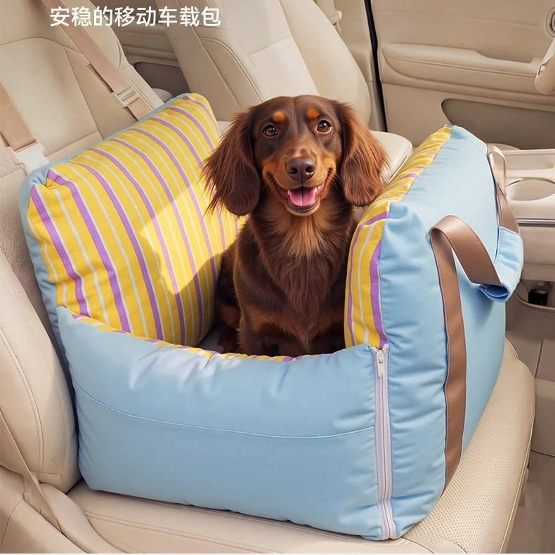 Breathable Car Carrier Nest for Small Dogs & Cats | Warm Travel Bed