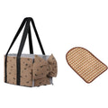 Cartoon Dog Car Seat with Safety Leash | Soft Corduroy Pet Booster Seat for Small Dogs