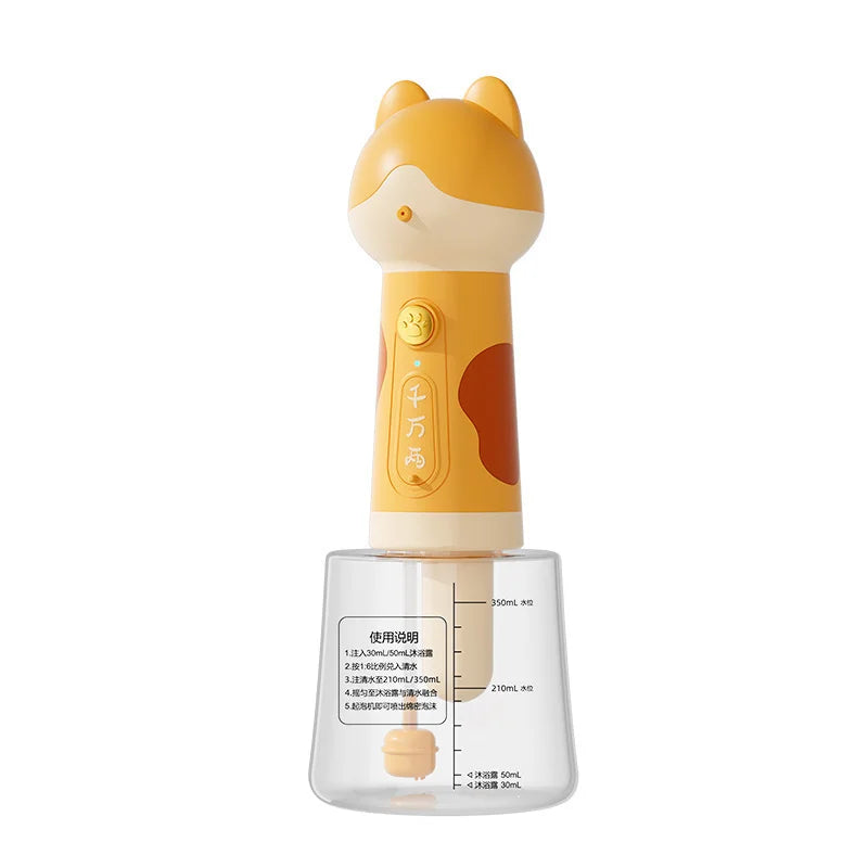 Electric Pet Bath Foam Maker – One-Touch Foaming Machine for Dogs & Cats