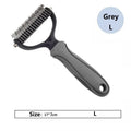 Pet Deshedding Brush – Dog & Cat Grooming Comb for Short & Long Hair