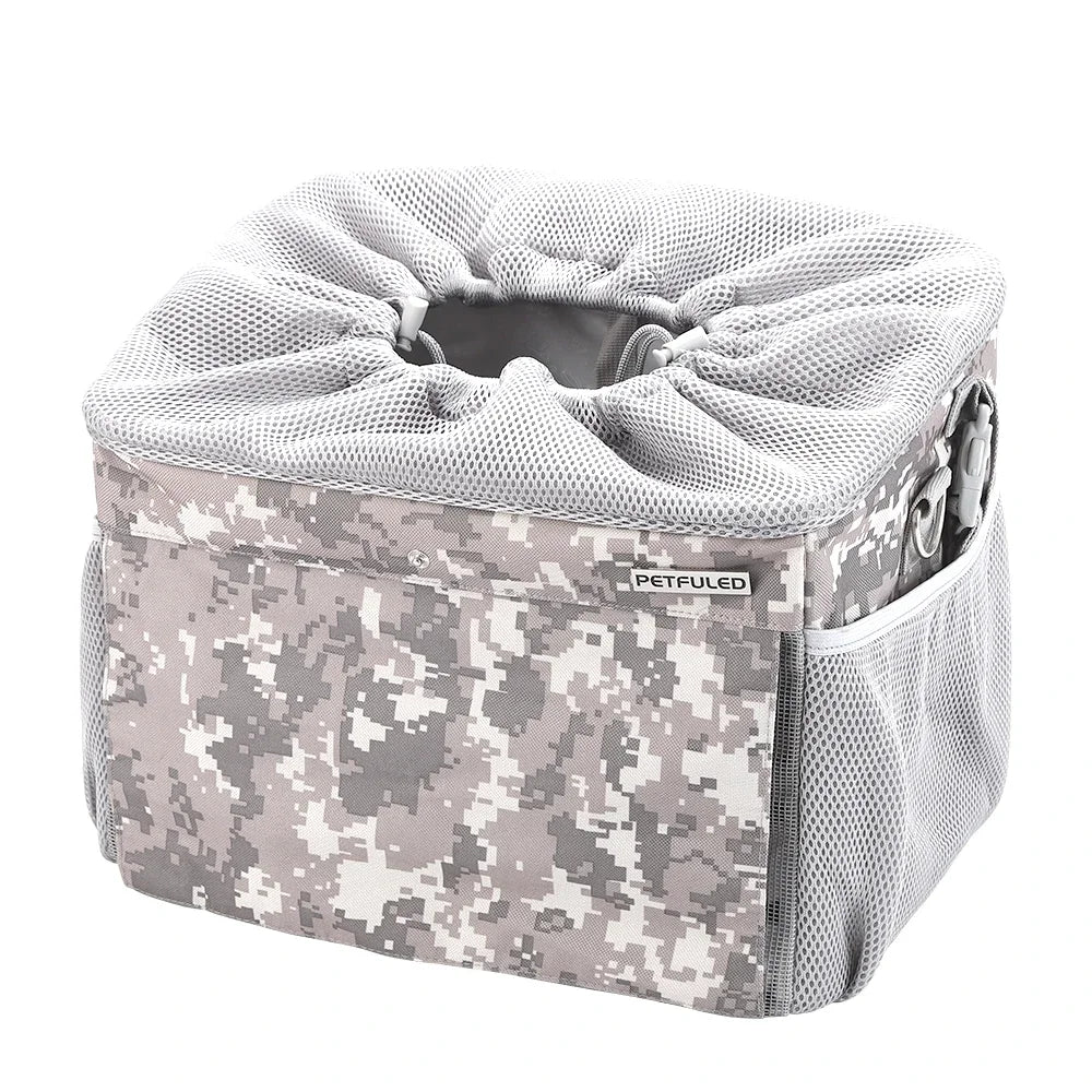 Ride & Roam Pet Bike Basket – Expandable 4-in-1 Carrier for Small Dogs & Cats