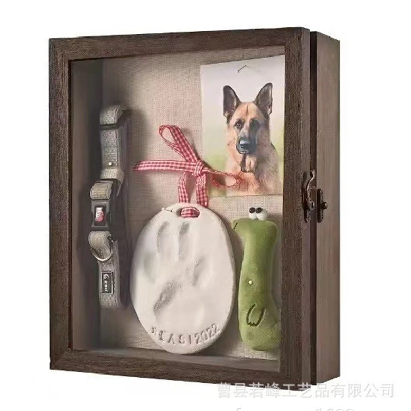 Wooden Pet Memorial Shadow Box Frame
