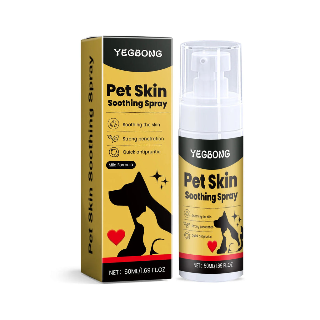 Yegbong Pet Skin Soothing Spray packaging on a white background