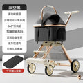 3-in-1 Luxury Pet Stroller with Detachable Carrier — 4-Wheel Travel Pram for Small & Medium Dogs and Cats