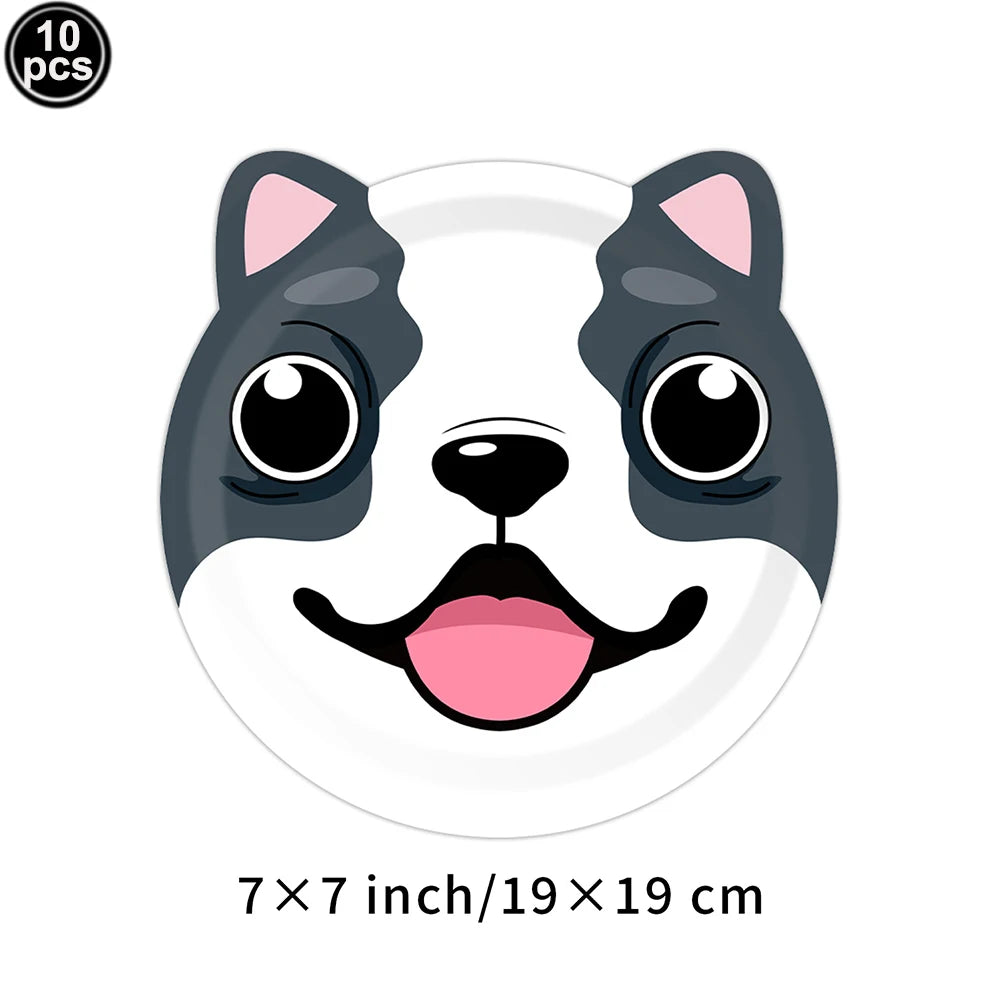 Dog Birthday Party Decoration Set – Banner, Balloons & Cake Decor for Pets