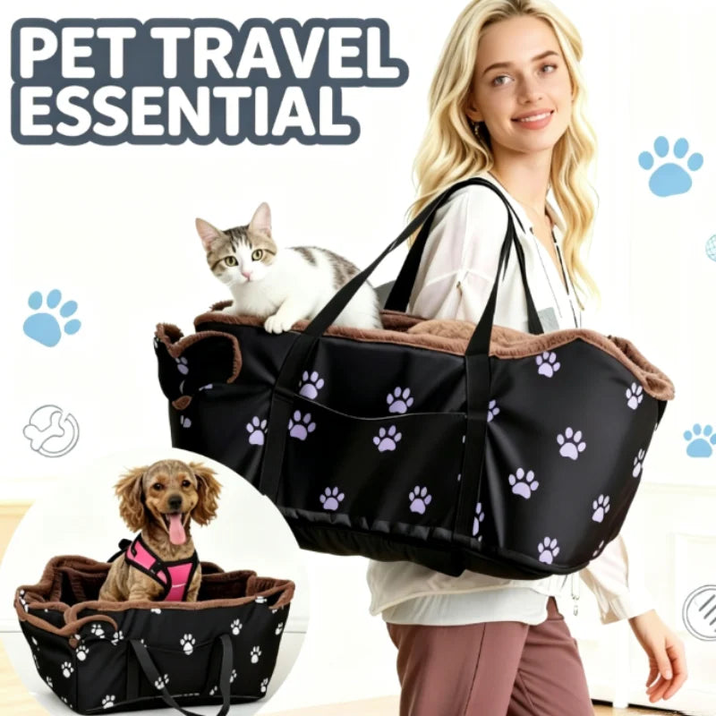 Soft Breathable Pet Carrier Bag | Shoulder & Car Seat for Small Dogs & Cats