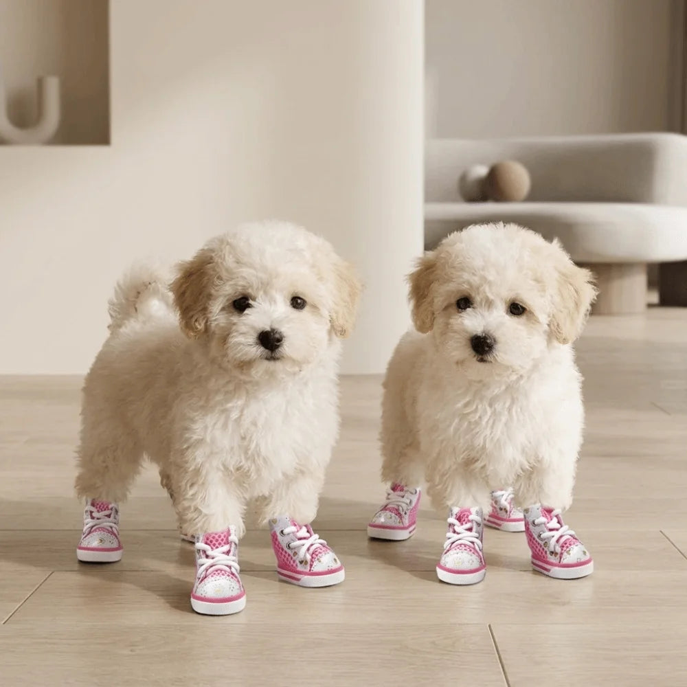 Breathable Dog Mesh Shoes – Anti-Slip Paw Protectors