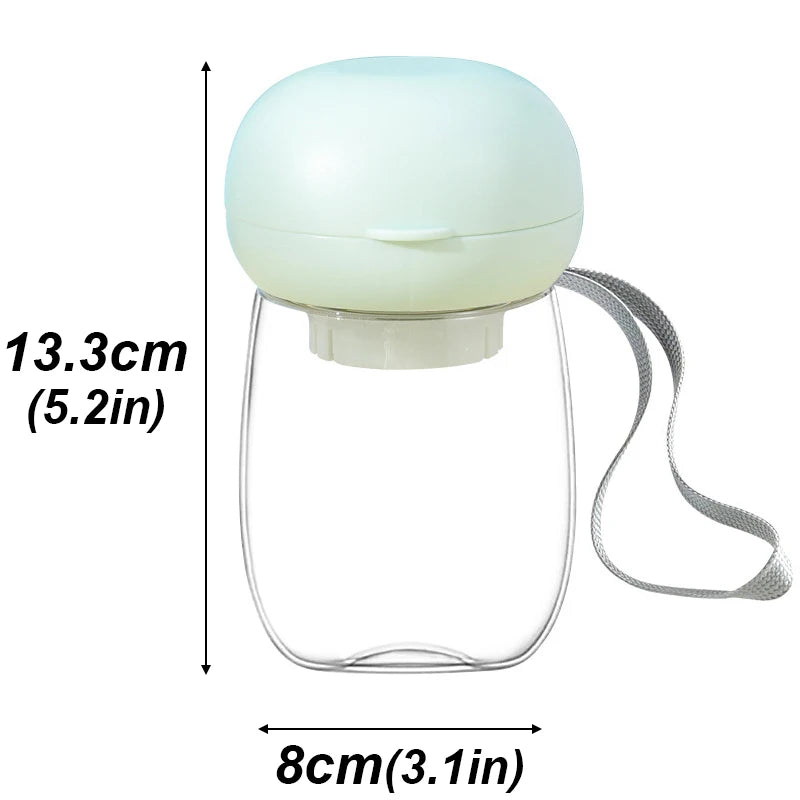 Portable Pet Water Bottle with Lanyard | 300ml & 500ml Dog Travel Dispenser