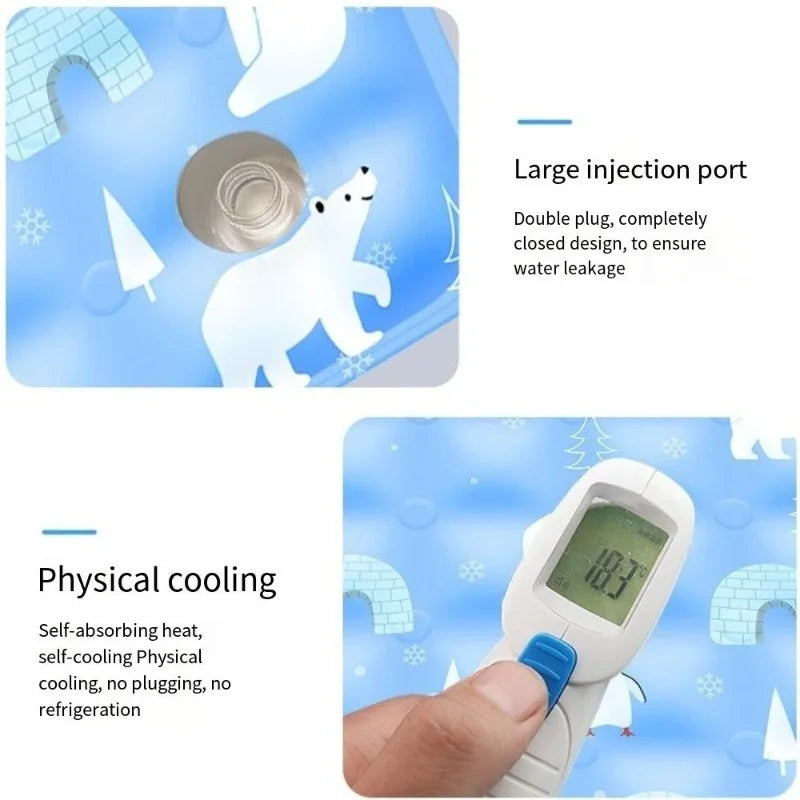 Self-Cooling Pet Mat | Waterproof Ice Gel Pad for Dogs & Cats