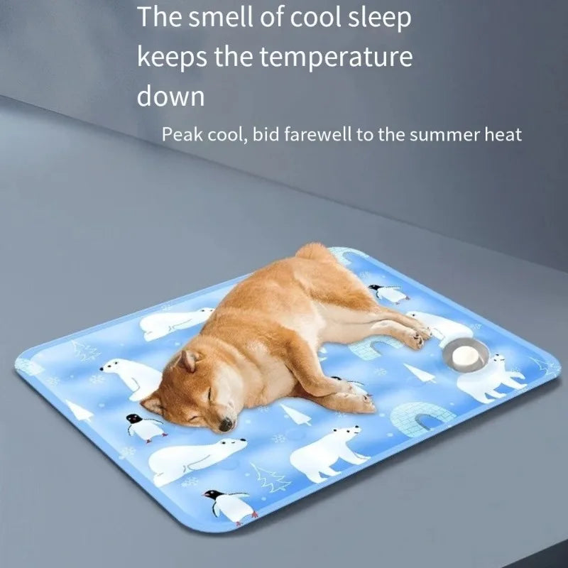Self-Cooling Pet Mat | Waterproof Ice Gel Pad for Dogs & Cats