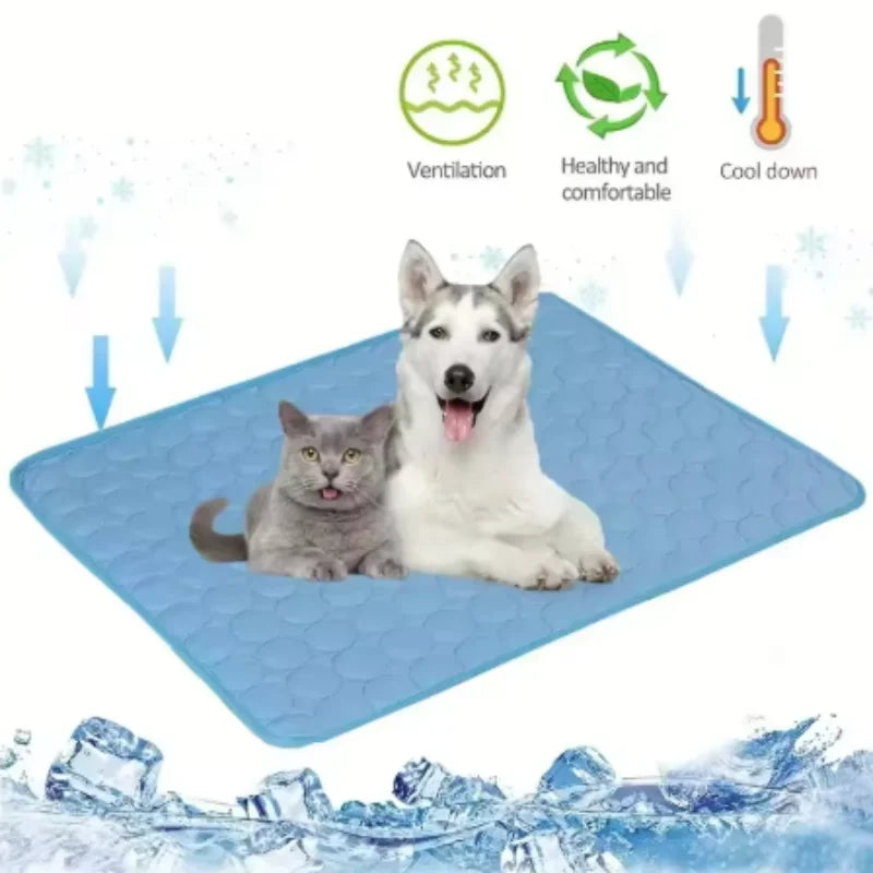 Self-Cooling Pet Mat | Washable Summer Bed for Dogs & Cats