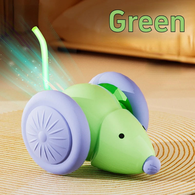 Electric Smart Mouse Toy for Cats – Auto-Moving, Rechargeable & Obstacle-Avoiding