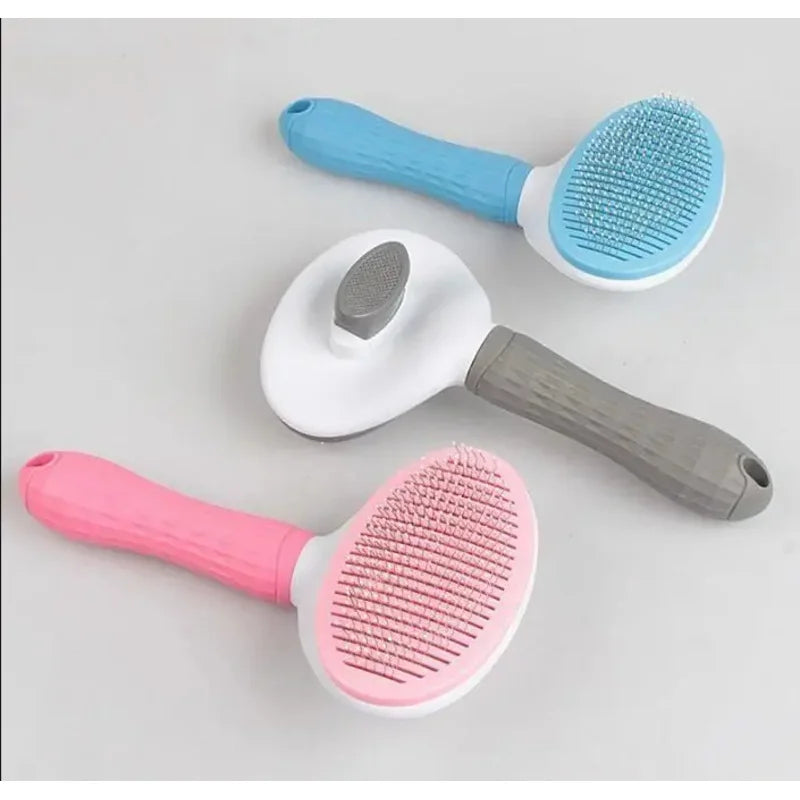 Pet Deshedding Comb for Cats & Dogs | Stainless Steel Grooming Brush